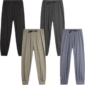 Girls' Sweatpants - 4 Pack Super Soft Athletic Performance Jogger Pants (7-16)