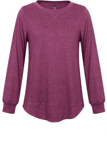 جوم ديزين بلوزة تونيك كاجوال فضفاضة باكمام قصيرة وفتحة جانبية للنساء in Kuwait