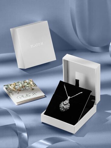 PLATO H 3 Heart Crystal Necklace for Women Gifts for her Pendant Crystal Jewelry Necklace for Girl Wedding Gifts for Anniversary Day Mother's Day Valentine’s Day Birthday in Saudi Arabia