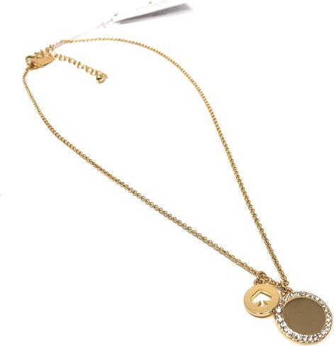 عقد بقلادة مرصع بدلاية من كيت سبيد سبوت ذا سبيد بلون ذهبي in Kuwait