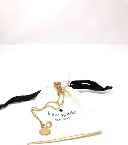 عقد بقلادة مرصع بدلاية من كيت سبيد سبوت ذا سبيد بلون ذهبي in Kuwait