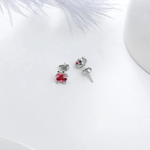 POPKIMI Frogs Gifts Frogs Earring S925 فضة الضفدع أقراط الضفدع مجوهرات هدايا عيد ميلاد للفتيات في سن المراهقة ابنة حفيدة، أقراط جوهرة يوليو in Kuwait
