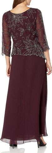 J Kara Women's BOAD Neck Asymetrical Beaded Dress in Kuwait
