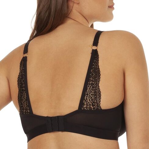 حمالة صدر تي شيرت مفعمة بالحيوية للنساء | حمالة صدر مرنة بتغطية كاملة مع أكواب مبطنة بشكل خفيف | أشرطة خلفية من الدانتيل صدفي in Kuwait