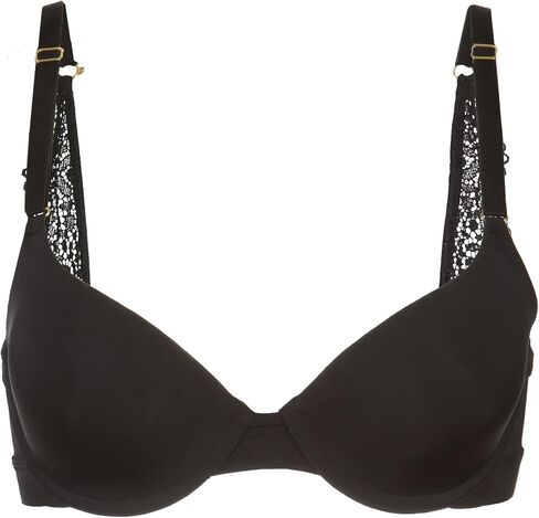 حمالة صدر تي شيرت مفعمة بالحيوية للنساء | حمالة صدر مرنة بتغطية كاملة مع أكواب مبطنة بشكل خفيف | أشرطة خلفية من الدانتيل صدفي in Kuwait