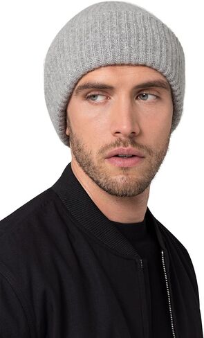 Style Republic Men’s Chunky Knit Beanie, Cashmere, Soft & Stretchy, Warm Hat for Winter in Kuwait