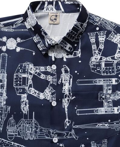 قمصان هاردادي الرجالية من هاواي مطبوعة بأكمام طويلة وأزرار سفلية للشاطئ كاجوال in Kuwait