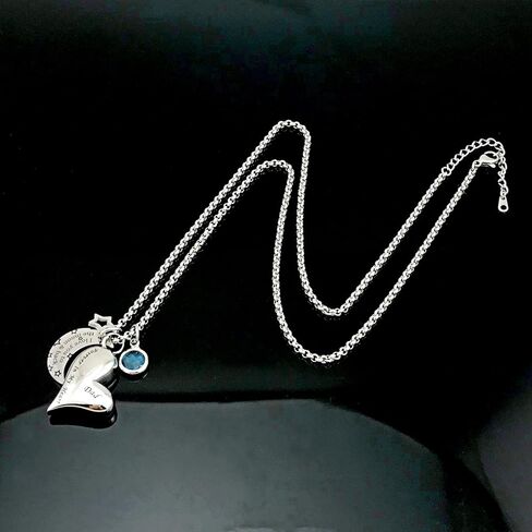 YOUFENG قلادات جرة للرماد أنا أحبك إلى القمر والعودة لأبي جرة حرق الجثث المنجد مجوهرات جوهرة الميلاد in Kuwait