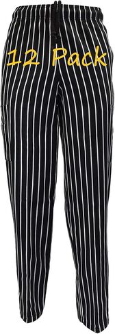 Natural Uniforms Chalkstripe Chef Cargo Pants-100% Cotton with Multi-Pack QTYS Available in Kuwait