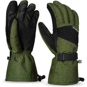 ZIONOR Ski Gloves, Waterproof Snow Gloves with 3M Thinsulate Insulation Touchscreen Snowboard Snowmobile Gloves for Men Women