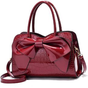 NICOLE & DORIS Handbags for Women Fashion Top Handle Bags Patent Leather Tote Bag Party Clutch Bag Crossbody Shoulder Bags