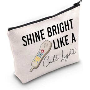 TOBGBE ICU Doctor Gift Medical Staff Travel Bag Emergency Room Nurse Zipper Bag ER Nurse Gift Nurse Appreciation Gift Nursing Graduate Gift (Shine Bright)