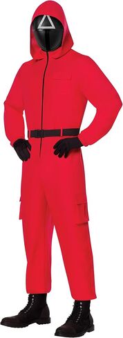 Spirit Halloween Squid Game Adult Squid Game Guard Costume | Officially Licensed | Group Costume | TV and Movie Costume in Saudi Arabia