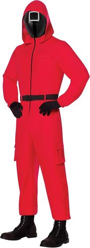Spirit Halloween Squid Game Adult Squid Game Guard Costume | Officially Licensed | Group Costume | TV and Movie Costume in Saudi Arabia