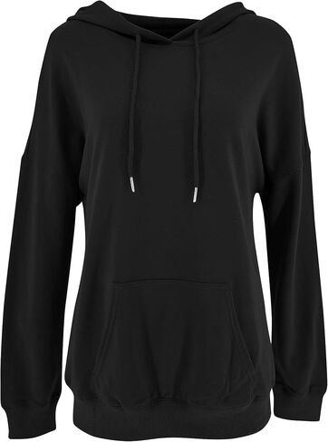 Orchidays Women's Casual Pocket Hoodies Long Sleeve Fashion Drawstring Pullover Tops in Kuwait