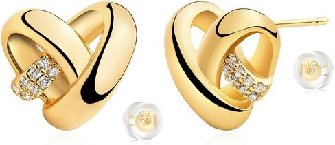 MYEARS Women Earrings Gold Stud 14K Gold Filled Small Simple Handmade Hypoallergenic Everyday Jewelry in Kuwait