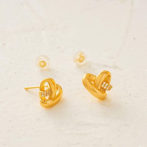 MYEARS Women Earrings Gold Stud 14K Gold Filled Small Simple Handmade Hypoallergenic Everyday Jewelry in Kuwait