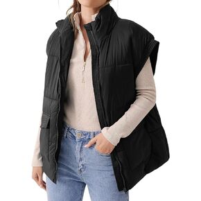 سترة نسائية شتوية منتفخة بياقة واقفة وسحاب مبطن للأسفل وسترة دافئة ومعطف جيليه مبطن in Kuwait