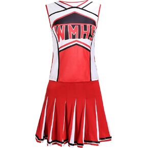 Makroyl Womens Cheerleader Costume Uniform Halloween Fancy Dress Cosplay Costume