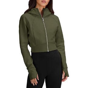 Raikamitu إمرأة زمم هوديي اقتصاص هوديي كم طويل صوف مبطن لطيف هوديس بلوزة كاجوال بلوزات in Kuwait