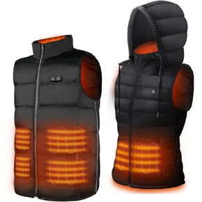 DR.PREPARE سترة سميكة قابلة للتدفئة مع 10 مناطق تسخين وسترة دافئة بغطاء للرأس in Kuwait