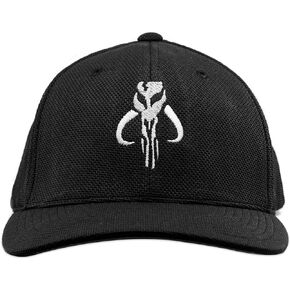 SW Mandalorian Skull Embroidered Flexfit Adult Cool & Dry Sport Cap Hat