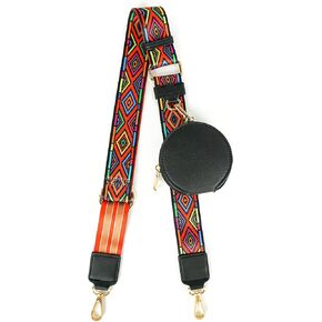 EVVE Wide Replacement Straps for Handbags with Coin Purse - For Over Shoulder Crossbody Bag, Guitar Style, Adjustable Length in Saudi Arabia