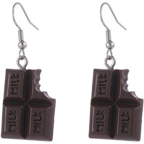 coadipress Handmade Food Earrings for Women Girls Trendy Cute 3D Simulation Food Strawberry Cake Chocolate Cookies Hamburgers Chips Popcorn Dangle Drop Funny Earrings Novelty Jewelry Gifts in Kuwait