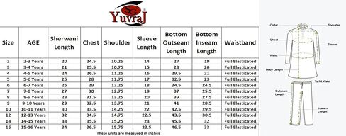 إس جي يوفراج كيدز ملابس هندية شيرواني للأولاد in Kuwait