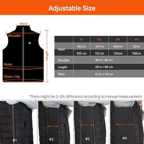 DR.PREPARE سترة سميكة قابلة للتدفئة مع 10 مناطق تسخين وسترة دافئة بغطاء للرأس in Kuwait