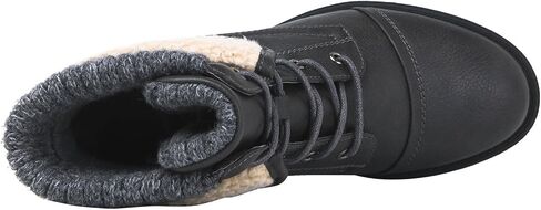 GLOBALWIN Women's Combat Boots Dressy Lace Up Ankle Boots For Women Low Heel in Saudi Arabia