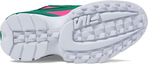 Fila Disruptor II EXP (الطفل الكبير) وردي متوهج/أخضر فائق النقاء/ذهبي فيوجن 6 طفل كبير M in Saudi Arabia