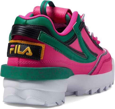 Fila Disruptor II EXP (الطفل الكبير) وردي متوهج/أخضر فائق النقاء/ذهبي فيوجن 6 طفل كبير M in Saudi Arabia