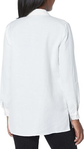 Anne Klein Women's L/S Button-Down Tunic W/Roll Tab SLV in Saudi Arabia