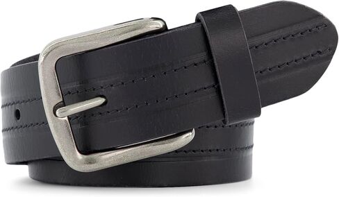 Frye Men's 40mm Leather Heat Press with Stitch Detail Belt in Kuwait