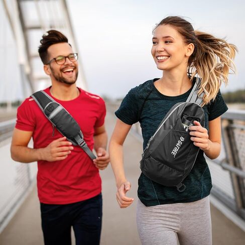 حقيبة G4Free Sling Bag RFID Blocking خفيفة الوزن حقيبة ظهر كروس على الصدر حقيبة كتف للسفر والرياضة والجري in Kuwait