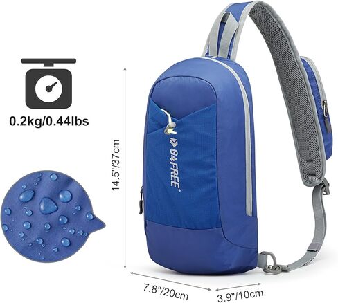 G4Free Sling Bag RFID Blocking Lightweight Crossbody Backpack Chest Shoulder Bag for Travel Sports Running in Kuwait