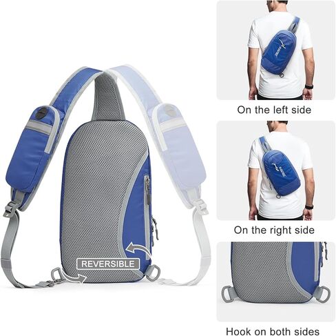 G4Free Sling Bag RFID Blocking Lightweight Crossbody Backpack Chest Shoulder Bag for Travel Sports Running in Kuwait