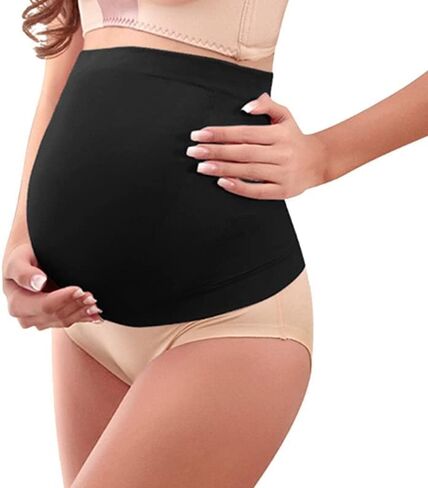 Smart-Safe.com MommySafe Pregnancy Belly Support Band - RF-EMF Shielding Maternity Belly Band, Pregnancy Must Haves (Small, Peach) in Kuwait