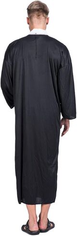 EraSpooky Adult Medieval Priest Robe Costume(Black, OneSize) in Saudi Arabia