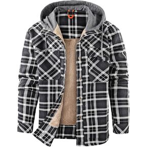Mr.Stream Men's Outdoor Casual Vintage Long Sleeve Plaid Flannel Button Down Shirt Jacket in Saudi Arabia