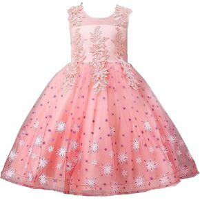 فستان Myosotis510 للفتيات من الدانتيل لحفلات الزفاف وأكمام طويلة ملابس رسمية للحفلات للفتيات الصغيرات in Kuwait