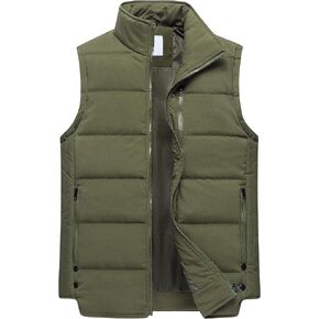 Chrisuno Women's Puffer Vest Casual Stand Collar Quilted Waistcoat Outdoor Padded Ski Vest in Saudi Arabia