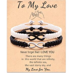 Seyaa مطابقة هدايا الأزواج أساور إنفينيتي للأبد الحب لصديقها صديقة عاشق in Kuwait