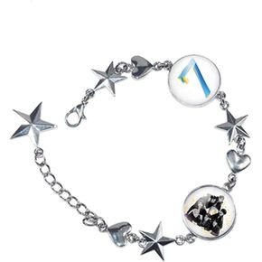 KPOP Bracelet EXO Got7 Stray Kids Twice Merchandsie Zinc Alloy Wristband Chain Bracelets Bangle