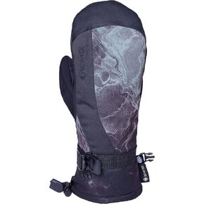 686 Women's GORE-TEX Linear Mitt - 3L Softshell Fabric with Lining and Synthetic Leather Palm - Water & Weather Resistant
