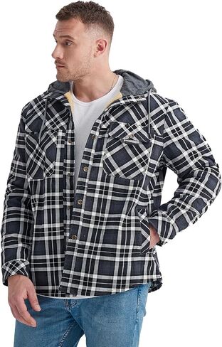 Mr.Stream Men's Outdoor Casual Vintage Long Sleeve Plaid Flannel Button Down Shirt Jacket in Saudi Arabia