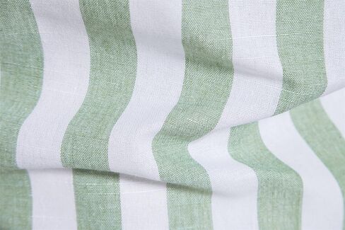 قميص DELCARINO رجالي كاجوال بأكمام قصيرة وشريط عمودي أنيق من القطن والكتان in Kuwait