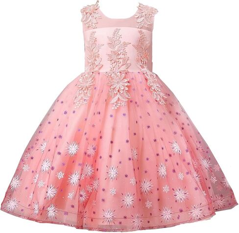 فستان Myosotis510 للفتيات من الدانتيل لحفلات الزفاف وأكمام طويلة ملابس رسمية للحفلات للفتيات الصغيرات in Kuwait