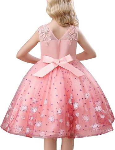 فستان Myosotis510 للفتيات من الدانتيل لحفلات الزفاف وأكمام طويلة ملابس رسمية للحفلات للفتيات الصغيرات in Kuwait